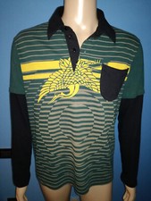 MAGLIA POLO UOMO MANICA LUNGA COLOR NEROVERDE CUSTO BARCELONA TAGLIA S 100%COTON