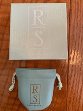 Ross Simons Empty Gift Box with pouch Jewelry Light teal EUC
