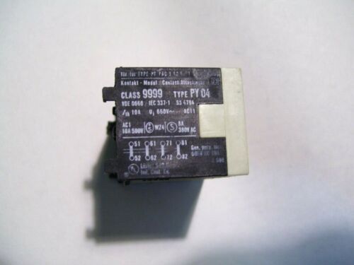 SCHNEIDER SQ SQUARE D 9999-PY04 BLOCCO CONTATTI AUSILIARI 10A/500V 4NC P3097 - Foto 2 di 6
