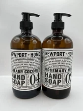 Newport and Home Hand Soap 16oz Rosemary Mint Creamy Coconut NEW Set of 2