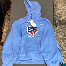 Nike Light Blue USA Fencing Hoodie mens XXL