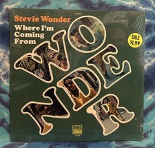 Stevie Wonder LP Where I’m Coming From NOS Original 1971 Die Cut SEALED