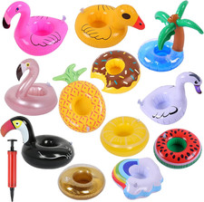 Kleeblatt Pool Drink Floaties, Inflatable Drink Holders Floating Cup Holders Dri