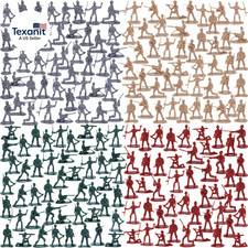 120PCS Army Toys Military Set, Army Men Soldier Playset Plastic Toy Soldiers Fig