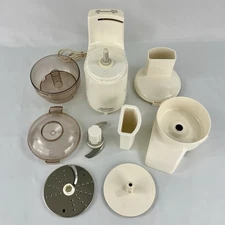 Vintage Sunbeam Oskar Mini Food Processor 14081 Complete With Accessories Works