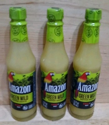 3CT AMAZON GREEN WILD PEPPER SAUCE ''MILD'' Non-gmo Vega-friendly No-preservativ U