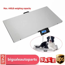 LARGE 440LB Dog Digital Pet Weight Scale for Shipping Veterinary Livestock NEW