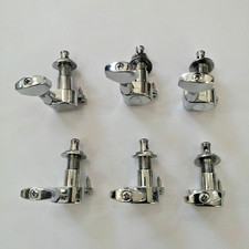 US Ship Chrome Guitar Locking Tuners Electric Guitar Machine Heads Tuner Metal