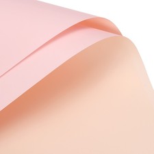 Double Sided Color Flower Wrapping Paper Pink 22.8"x22.8" Waterproof 10Pcs