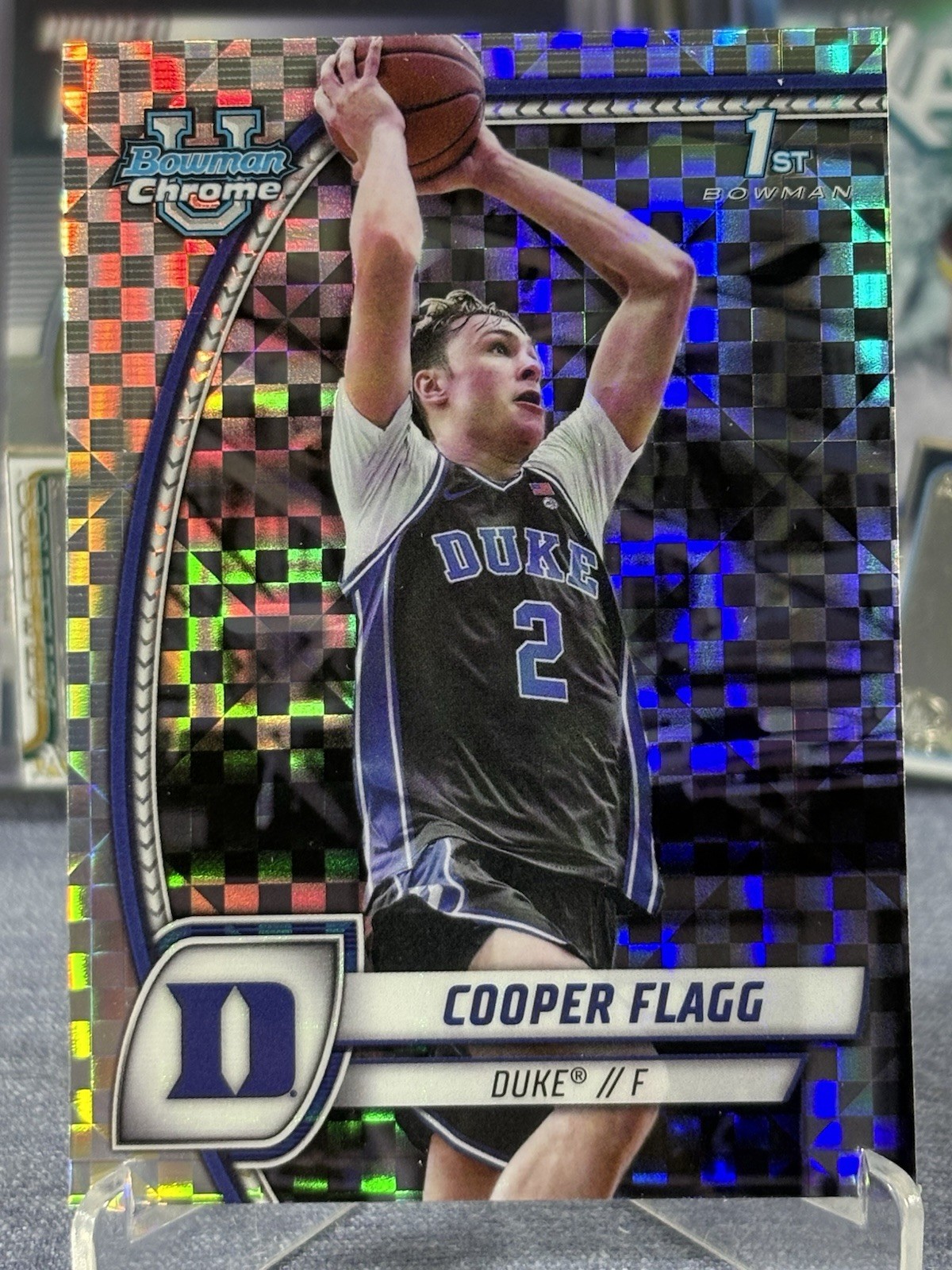 2024-25 Bowman University Chrome - Cooper Flagg #16 X-Fractor (RC)