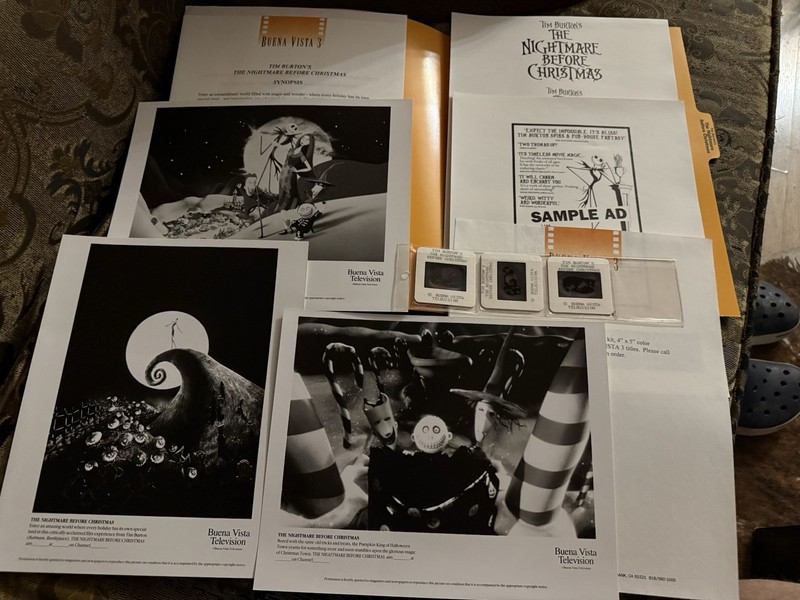 The Nightmare Before Christmas Press Kit Film Slide Photo Still Jack Skellington