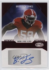 2023 Sage Aspire Red Broderick Jones #ASP-BJ Auto 2s2