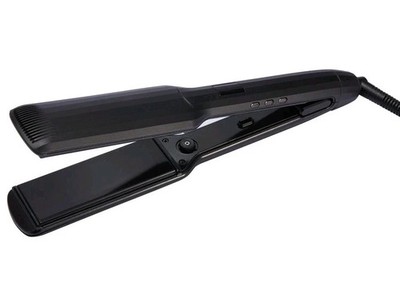 JRL Ceramic Midnight Shine Straight & Curl Iron Curly Straight Hair Straightener XL