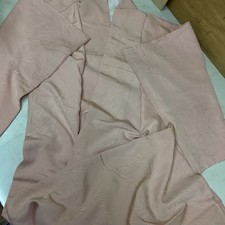 Japanese Vintage Pink Kimono Floral Pattern Robe Remake Fabric Used