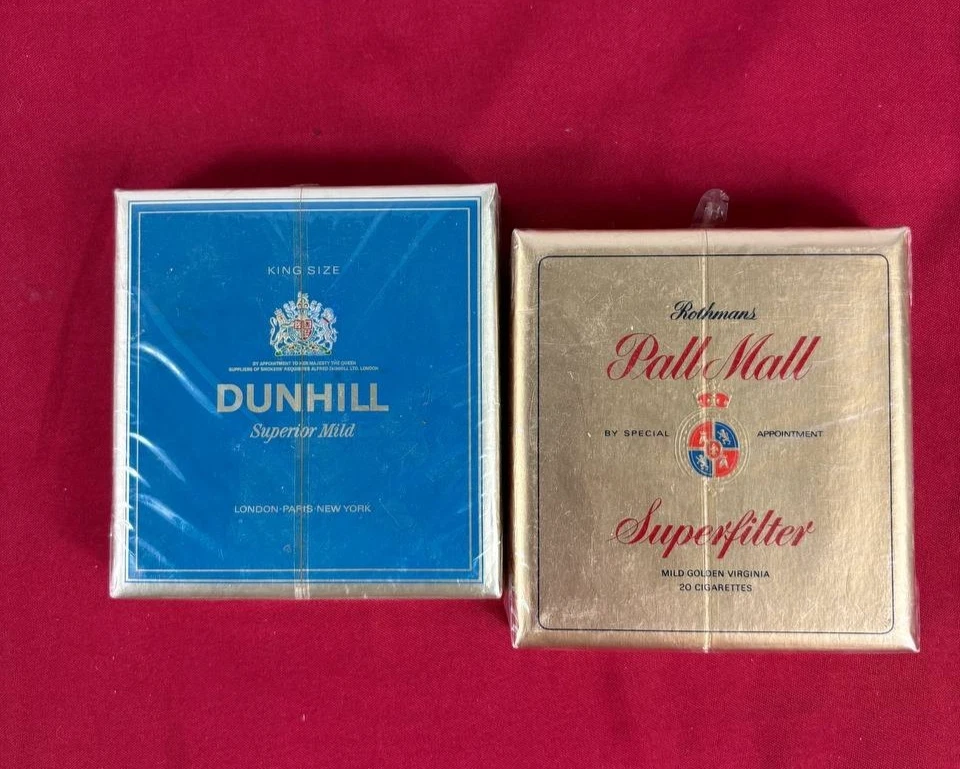 Lotto 2 scatole Dunhill Pall Mall vintage sigillate da collezione perfette - Immagine 4 di 4