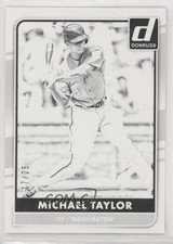 2016 Panini Donruss Test Proof Black 17/25 Michael Taylor #166 7i6