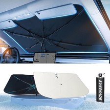 Windshield Sun Shade Umbrella - Protect Car from Sun Rays  Heat Damage Keep C