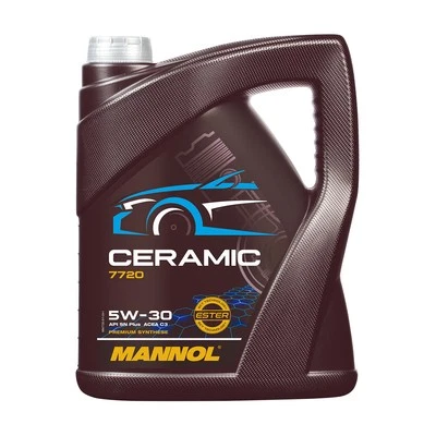 Aceite de motor MANNOL 7720 CERAMIC SAE 5W-30 ACEA C3, VW 50501, BMW LL-04, 5 litros