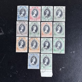 QE11 1953 Coronation Omnibus Issue 14 Stamps VFU