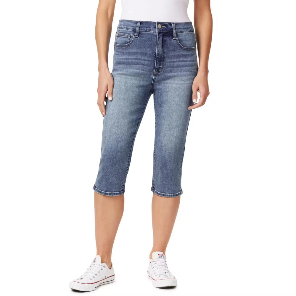 WallFlower Fearless Curvy 17.5" Jean Capris For Women Super High-Rise