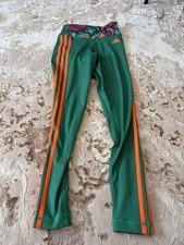 Adidas Women's FARM Rio 7/8 Leggings Green And Orange Xs 4-6
