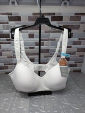 Bali Cool Comfort Revolution, Wireless White Bra Women's 40C  DF3463 NWT