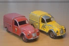French Dinky Toys 25D Citroen 2CV Vans Original Vintage 1950s X2