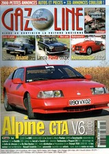 GAZOLINE N0162 09 ALPINE GTA V6 TURBO SIMCA ARIANE LANCIA FLAVIA COUPE