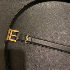 YSL Saint Laurent Skinny Belt Size 85cm