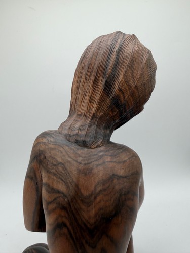 Vintage Indonesian Balinese Wood Carving of Woman Marked Injwarda Mas Bali - 第 10/19 張圖片