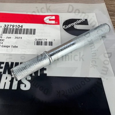 OEM DCEC Cummins Oil Dipstick Tube W/ Clip To Block For Dodge 5.9L 89-98 12V