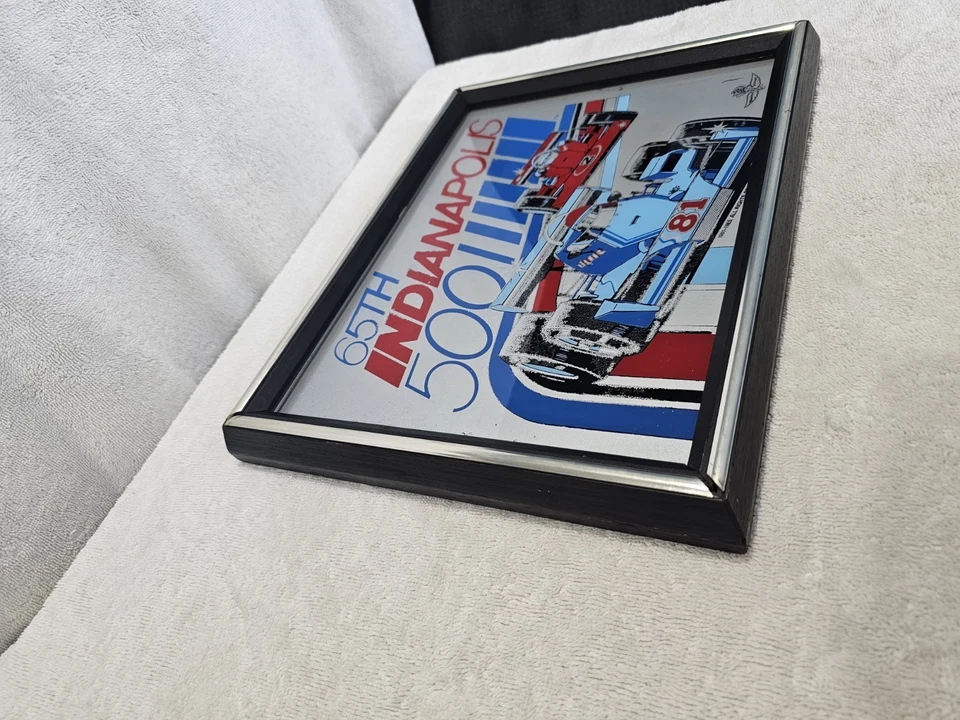 1981 Indianapolis 500 Collector Event Decal Stricker 65th Indianapolis Framed - Image 3 of 4