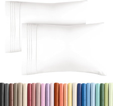 King Pillow Cases Set of 2 - Ultra Soft Hotel Quality Pillowcase Covers - Comfy,