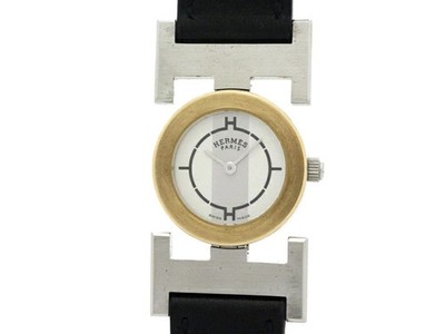 Used HERMES paprika PA1.220.230 GP Wrist watch Women Quartz Gray