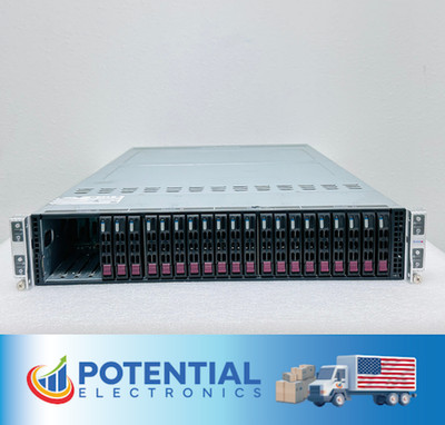 USED Supermicro SuperServer 2029TP-HTR 2U 4x Nodes Dual-socket LGA-3647 1 PSU  