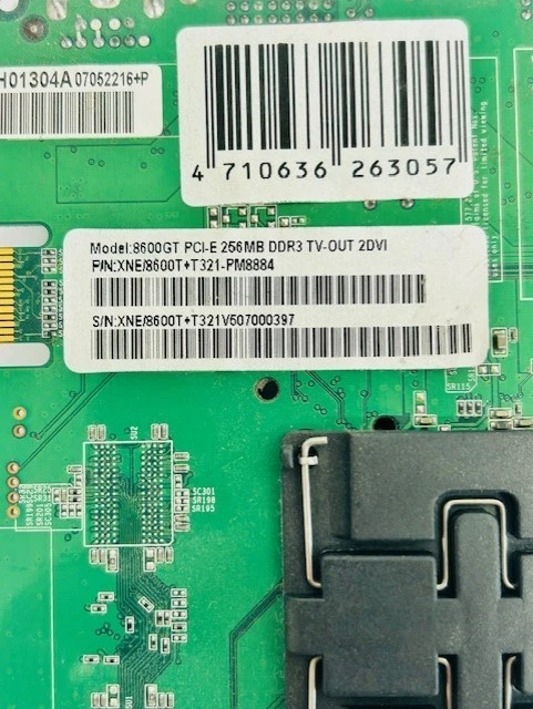 256MB Palit nVidia GeForce 8600GT Dual DVI, TV-Out PCI-e Graphics Video Card - Image 2 of 4