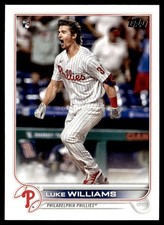 2022 Topps Luke Williams Rookie Philadelphia Phillies #62