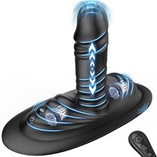 Thrusting Anal Butt Plug Dildo Vibrator Prostate Massager Sex Toys for Men Women