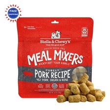 Freeze Dried Raw Pork Meal Mixers Dog Food 18 oz Stella  Chewy s Chewys Topper