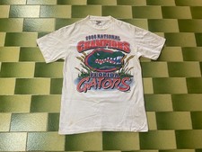 Vintage 90s Florida Gators 1996 National Champions T-Shirt 2 Sided Size Medium
