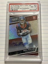 Panini 2016 National Convention VIP Will Fuller #53 Red Pulsar Auto /10 PSA 8