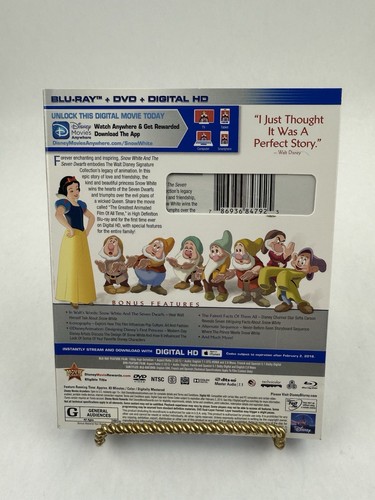 Snow White & The Seven Dwarfs Signature Collection Blu Ray/DVD/Digital Brand New - Picture 2 of 6