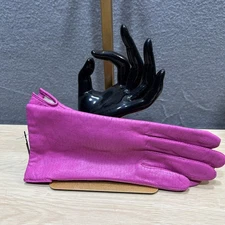 Vintage Gitano Genuine Leather Gloves Barbie Core Pink New