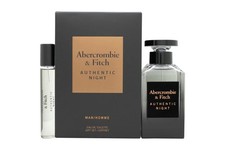 Abercrombie & Fitch Authentic Night Gift Set 100ml EDT + 15ml EDT Travel Spray