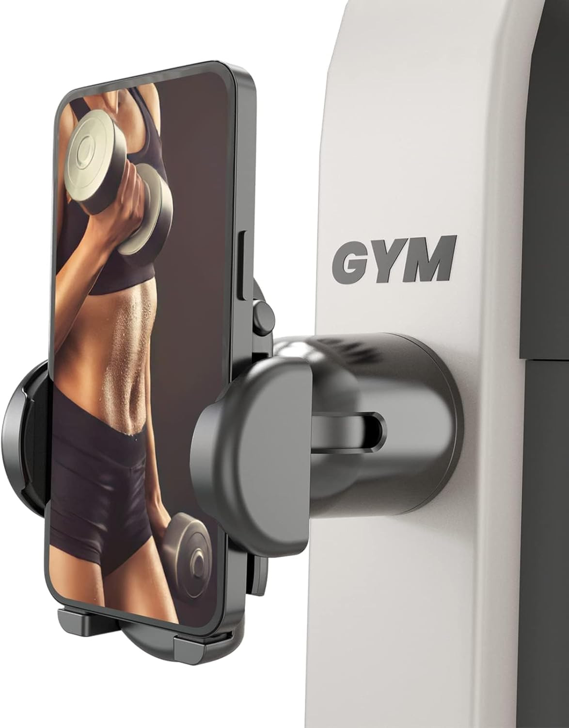 Miikare Gym Phone Holder - Magnetic, 360 Rotating, Home & Gym Essentials for All