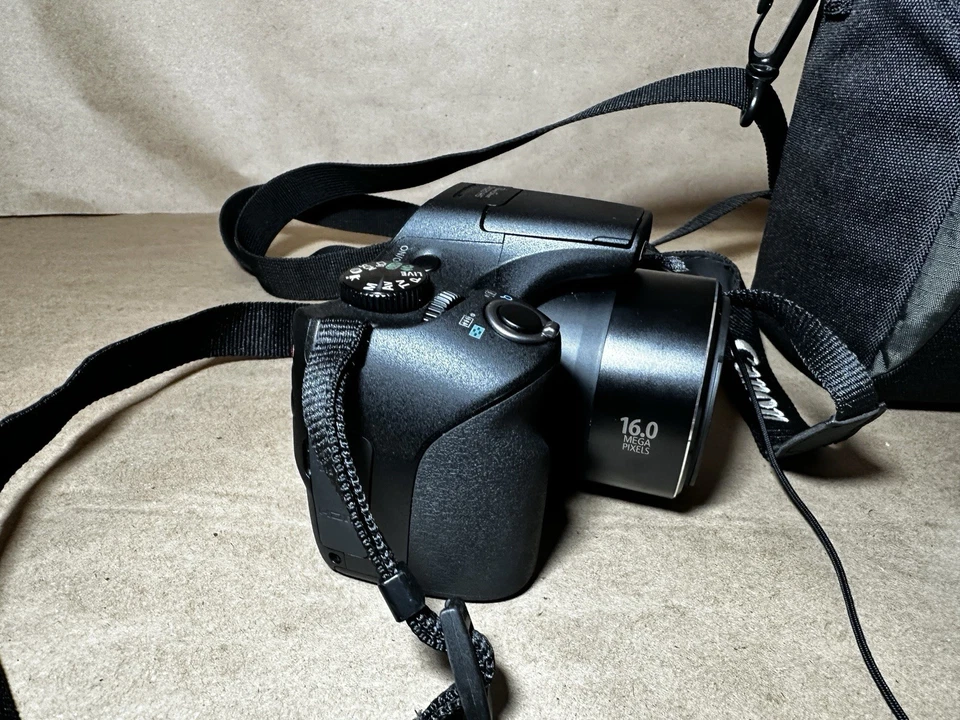 Cámara digital Canon PowerShot SX520 HS 16,0 MP negra HD 42x zoom con tarjeta SD Foto 4 de 4