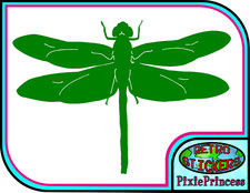 Dragonfly J Vinyl Sticker Car Van Bike Poster Wall Art Window Butterfly Decal