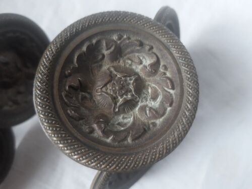 Rare 6 boutons de commode en bronze style Empire - Photo 1/5