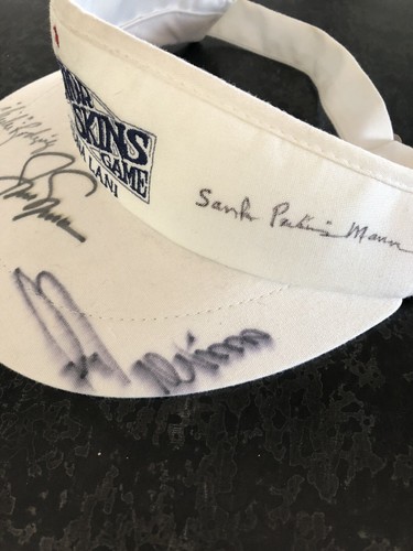 1990s Sr Skins Game Hat Signed Arnold Palmer Jack Nicklaus Rodriguez Trevino Hat - Picture 7 of 11