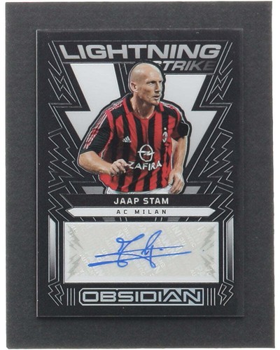 Jaap Stam 2022-23 Panini Obsidian Lightning Strike Autographs #24 #21/77 - Seria